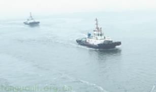 全国首艘！镇江船厂大功率氢电混动全回转拖轮 “氢电拖 1” 在青岛港入列