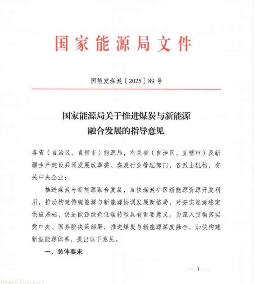 依托矿区资源 + 建融合机制 国家能源局为煤炭行业绿色转型定方向(图1)