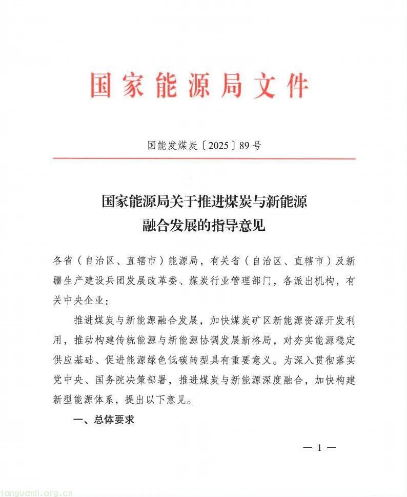 国家能源局发指导意见:以矿区新能源开发为抓手 构建传统与新型能源协调发展新格局(图1)