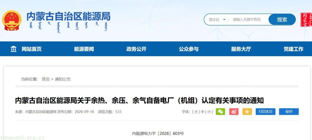 规范工业自备余能发电:内蒙古出台 “三余” 机组认定规则,破解低效利用痛点(图1)
